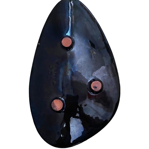 Vintage ccc Canada pottery, Mid-Century Modern Aurora Borealis dish - Picture 3 of 16